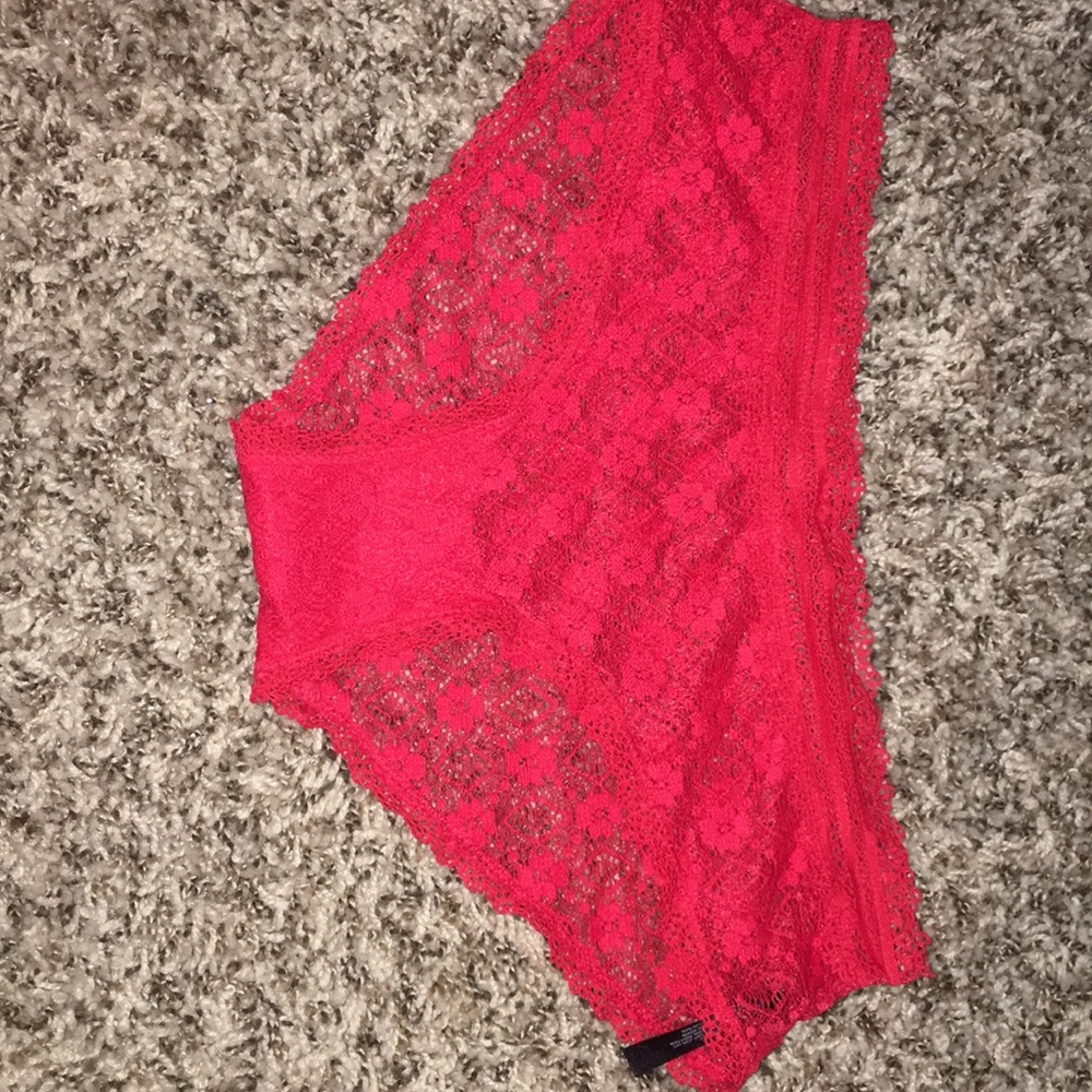 Red Lace Underwear.